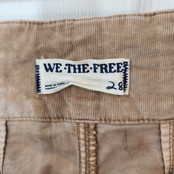 We The Free Flare High Waist Corduroy Pants Size 28 Beige Tan - Picture 6 of 10